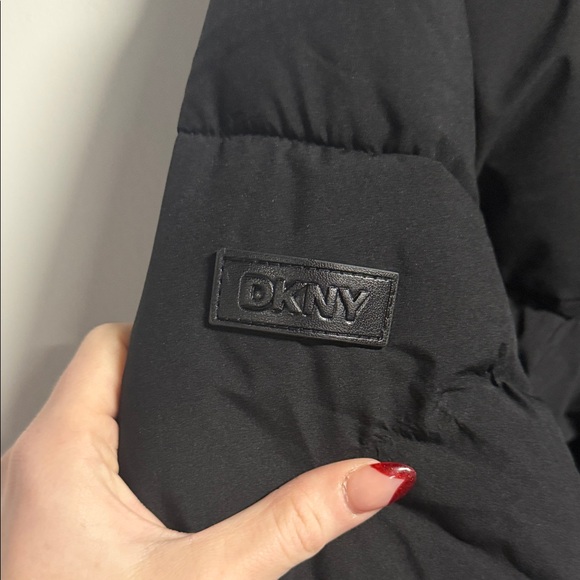 DKNY Black Puffer Jacket - Picture 4 of 6